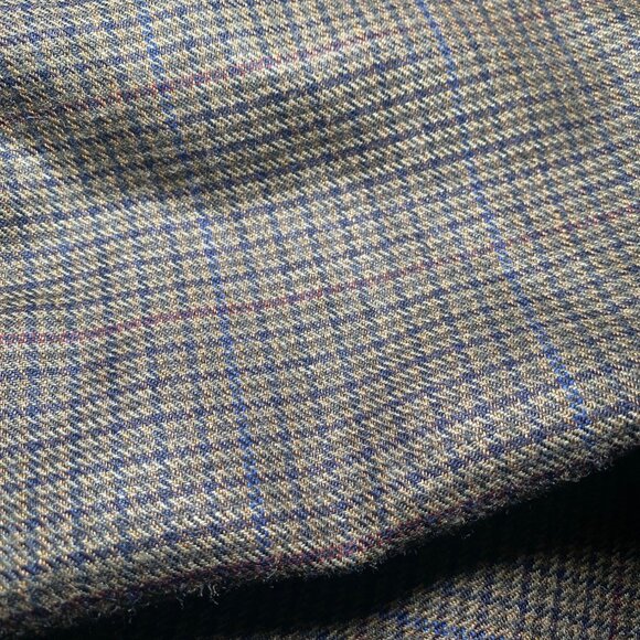 Ralph Lauren Mens Plaid Silk Wool Blend Blazer Jacket Notched Lapels Warm - Picture 12 of 12